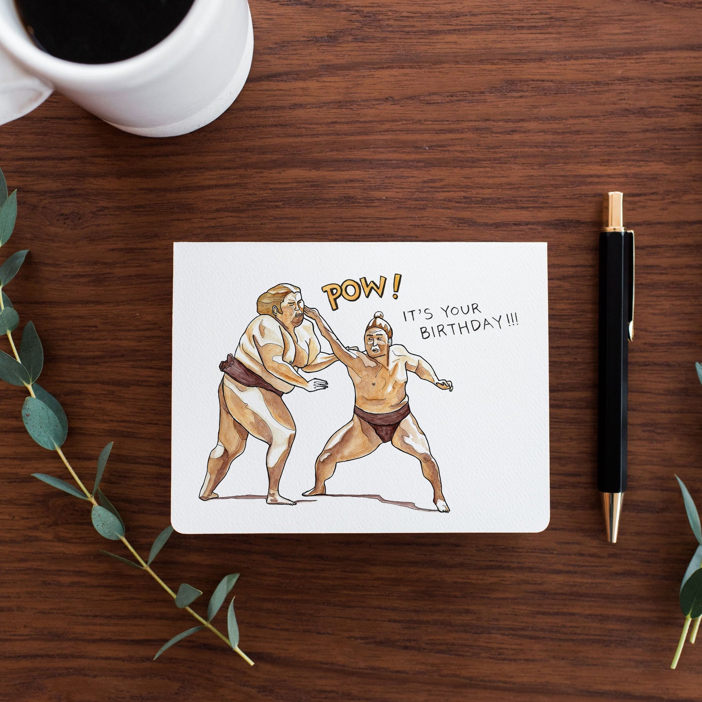 Birthday Pow! - Greeting Card-Outpost Coffee Roasters