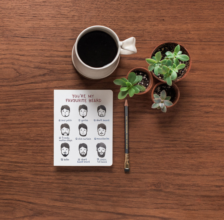 Favourite Beard Card - Gotamago Greeting Card