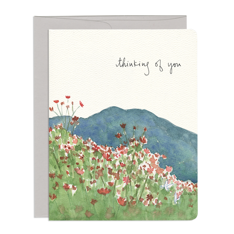 Cosmos Thinking of You - Greeting Card