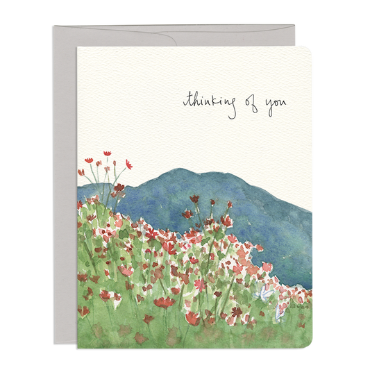 Cosmos Thinking of You - Greeting Card