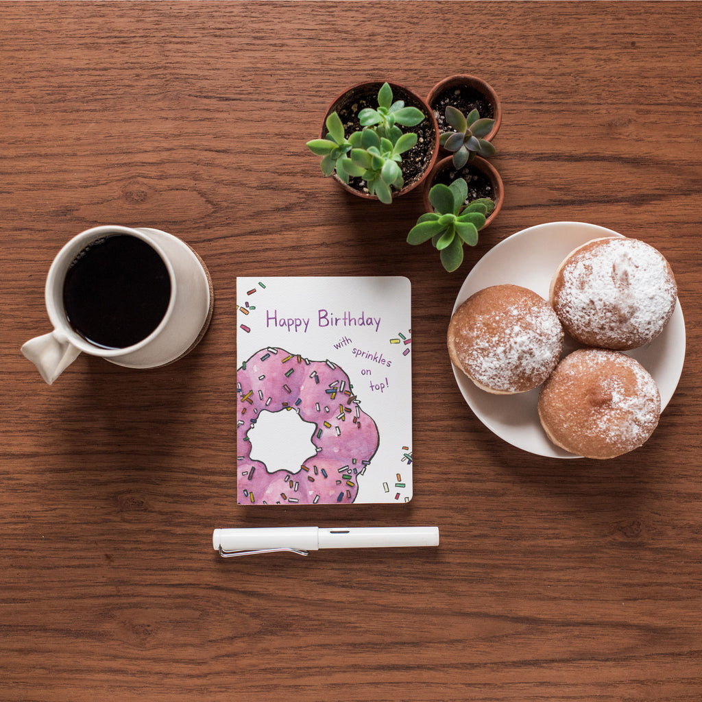 Birthday Sprinkles Card- Greeting Card-Outpost Coffee Roasters