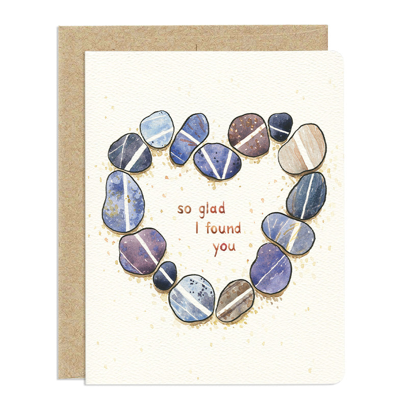 Heart Rocks - Love Greeting Card