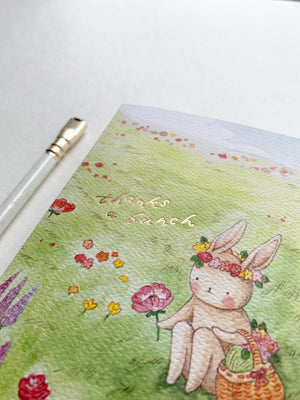 Thanks a Bunch Bunny - Greeting Card