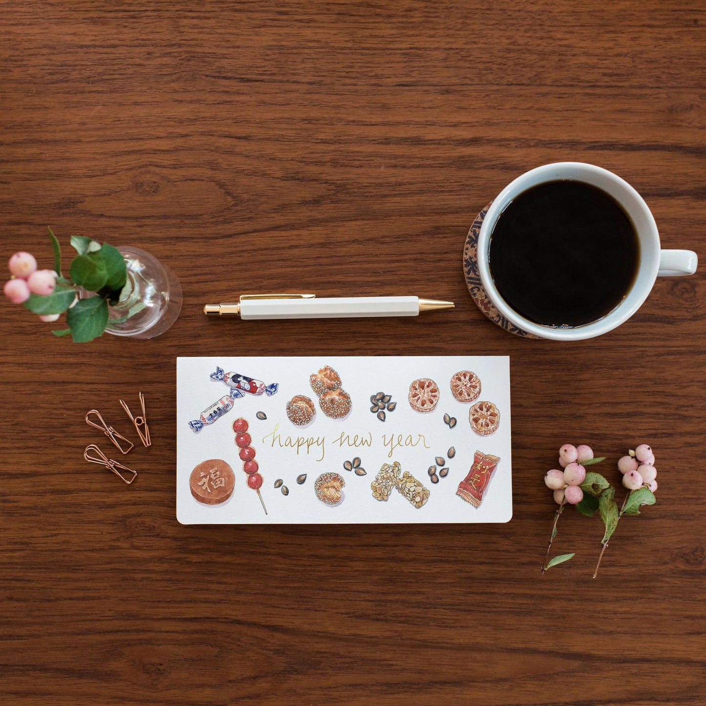 New Year Treats - Money Enclosure Card