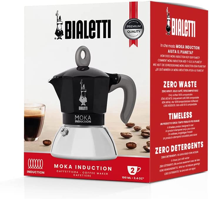 Coffee maker Bialetti Moka Induction 6-cup Gold - Coffee Friend