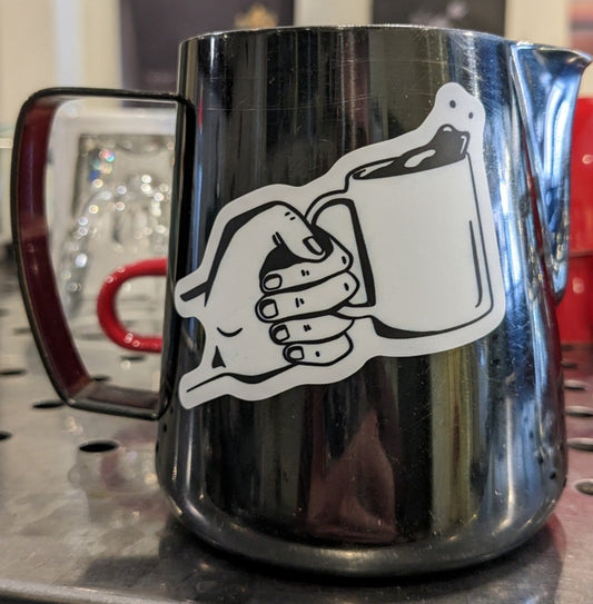 Mug in Hand Sticker - Outpost Coffee Roasters